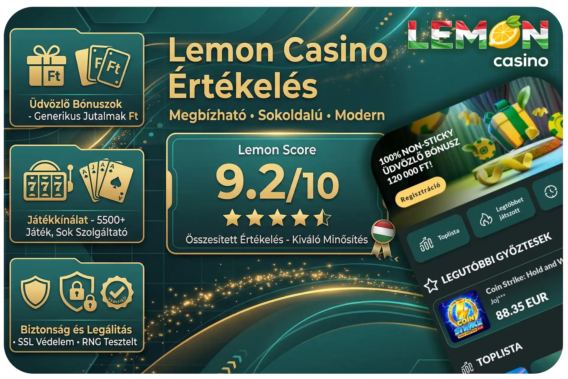 Lemon Casino végső értékelés – előnyök, hátrányok és összegzés