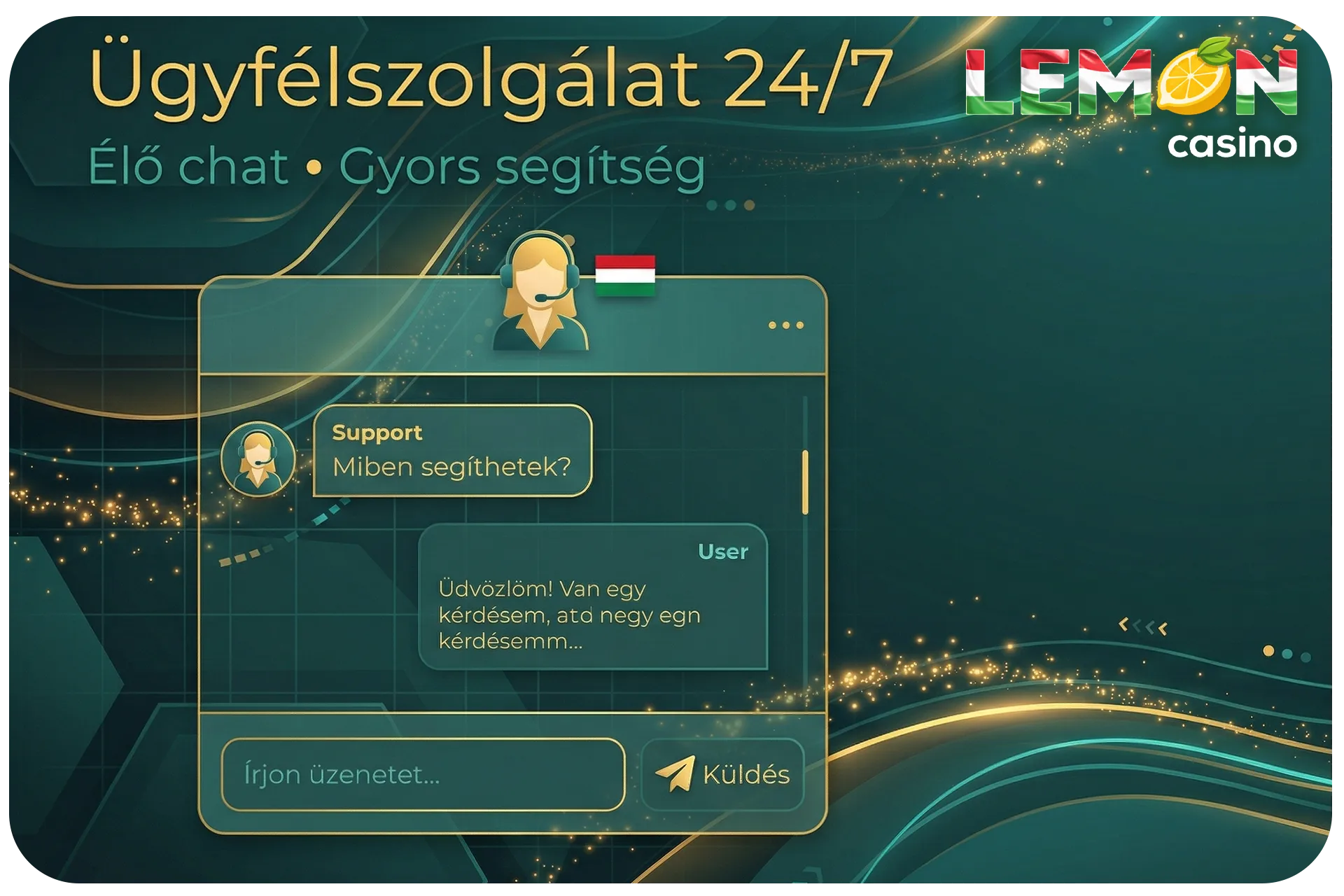 Lemon Casino ügyfélszolgálat – gyors támogatás és segítség játékosok számára